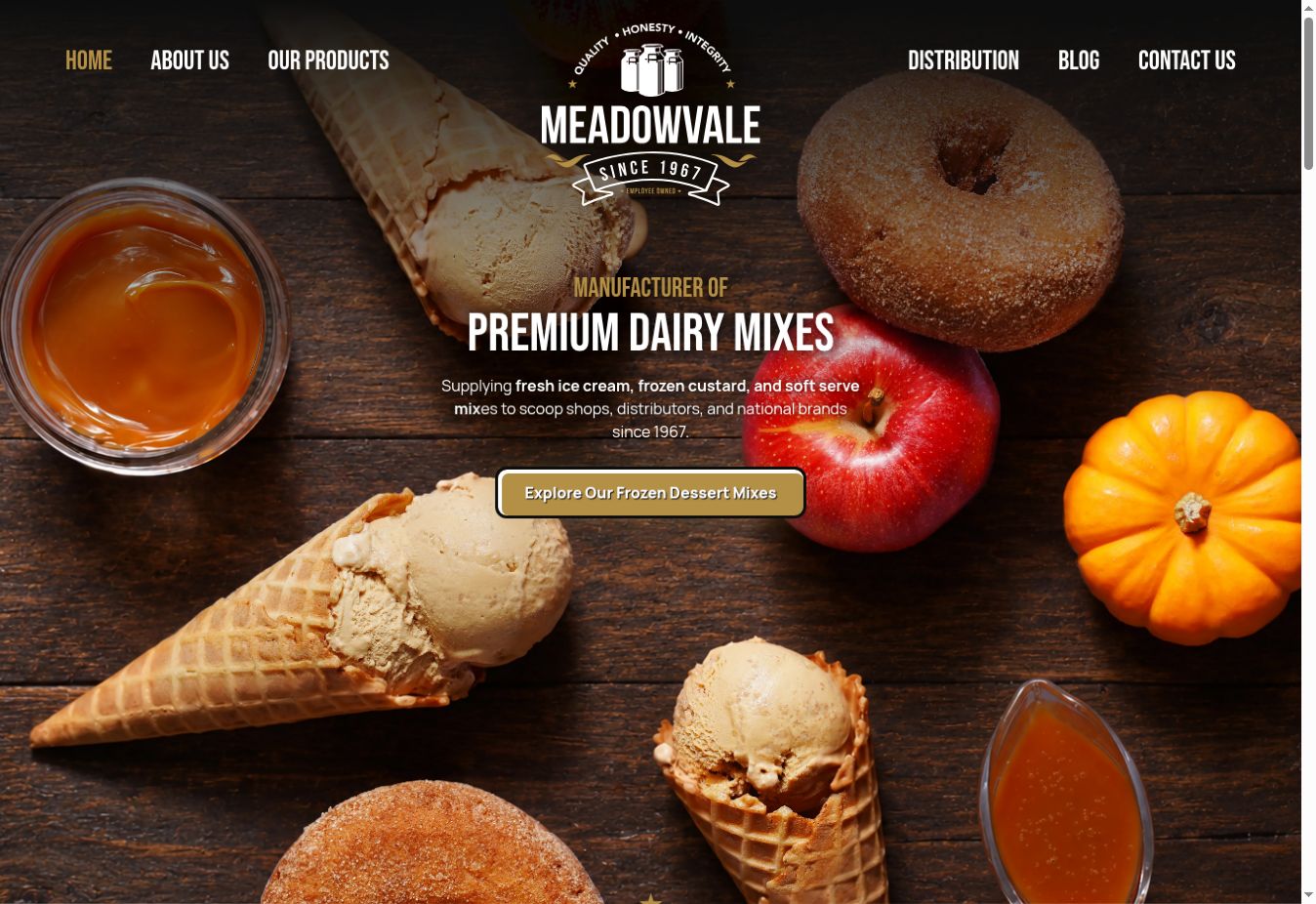 Meadowvale website designed and developed by Randy Baum