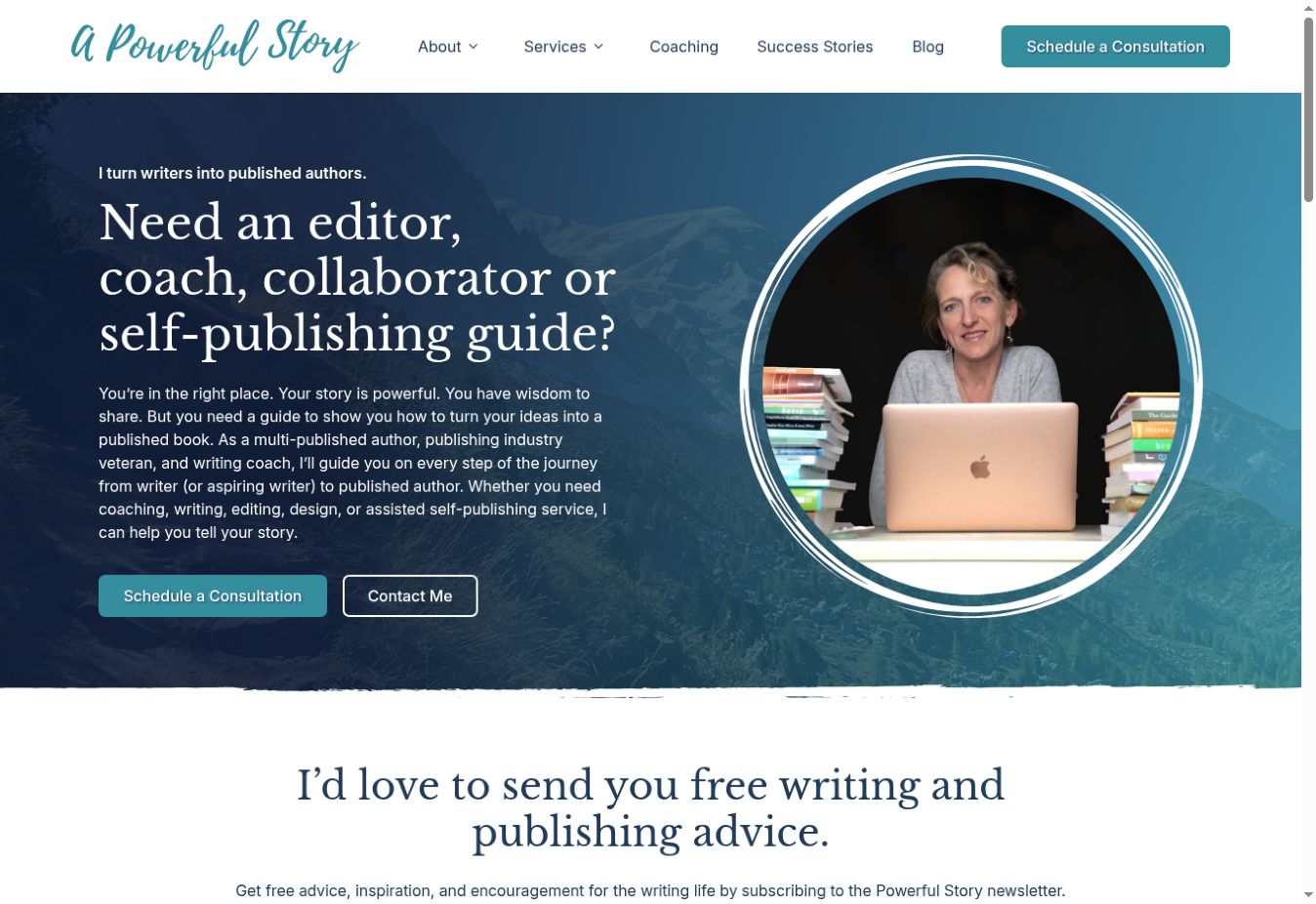 A Powerful Story website designed and developed by Randy Baum